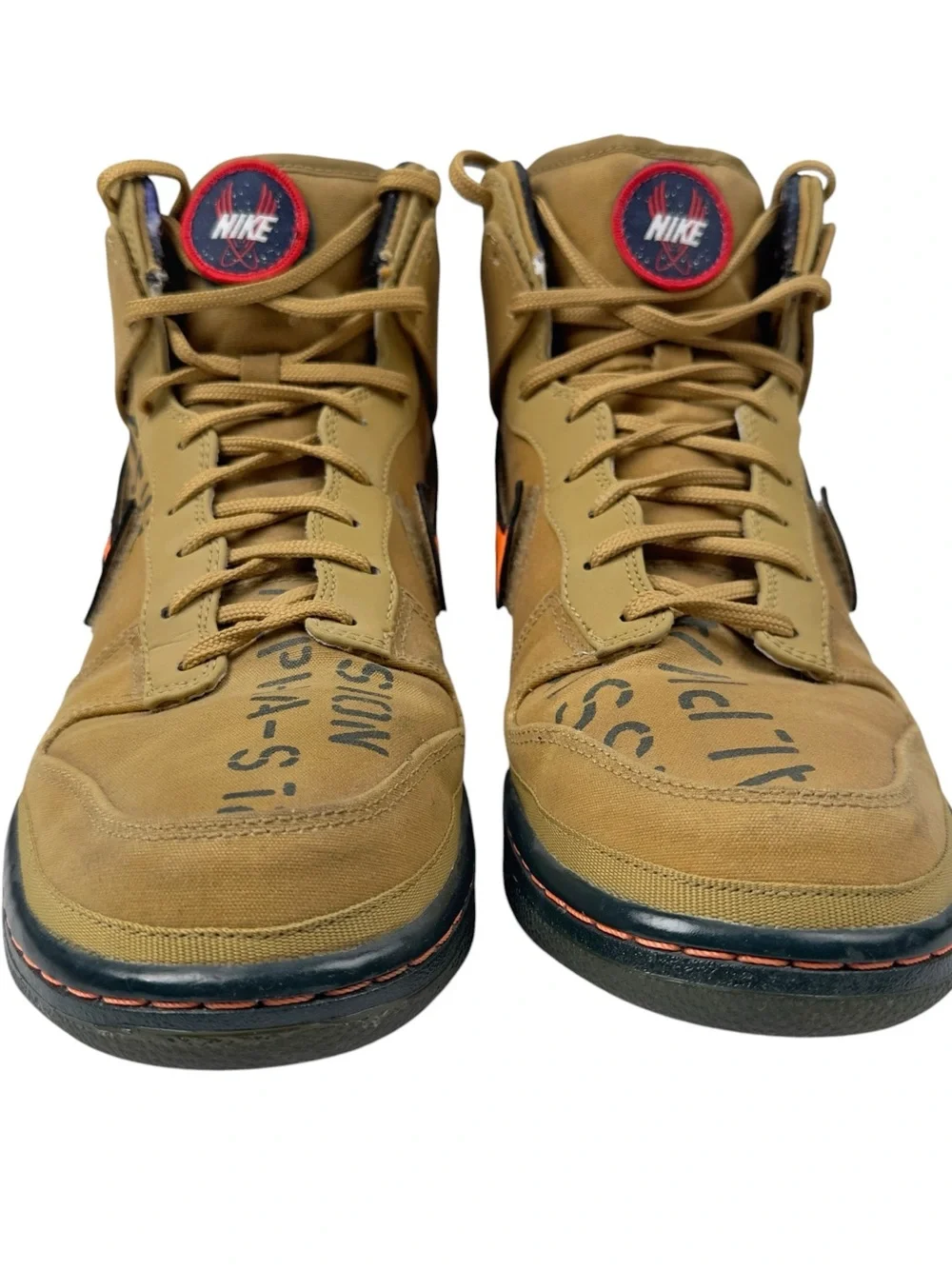 Nike Dunk Hi Premium QS Galaxy 503766 780 Flt Gold/Total Orange Size 10.5
